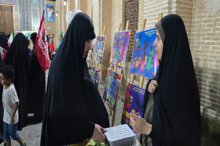 بازدید معاون فرهنگی حوزه های علمیه خواهران کشور از موکب های حوزه علمیه خواهران استان یزد
