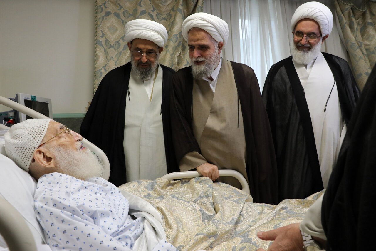 عيادة ممثلي قائد الثورة الإسلامية لسماحة آية الله العظمى نوري الهمداني