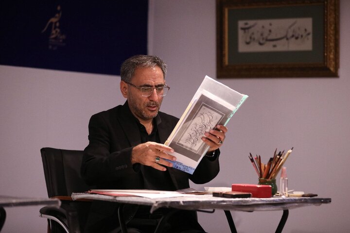 تصاویر/ آغاز رویداد هنری «خط نصر»