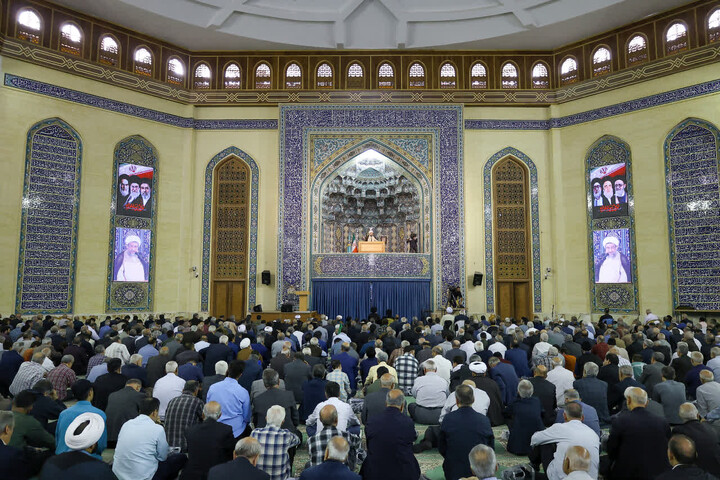 تصاویر/ آیین عبادی سیاسی نماز جمعه تبریز