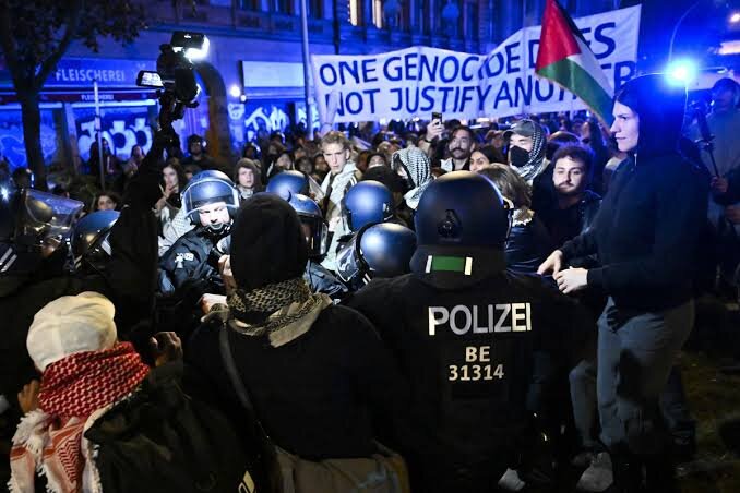 Berlin police intervene in pro-Palestinian demonstration, detain protesters