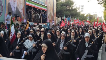 حضور پرشور طلاب خواهر استان چهارمحال و بختیاری در رزمایش «جان‌فدایان بام ایران»+تصاویر