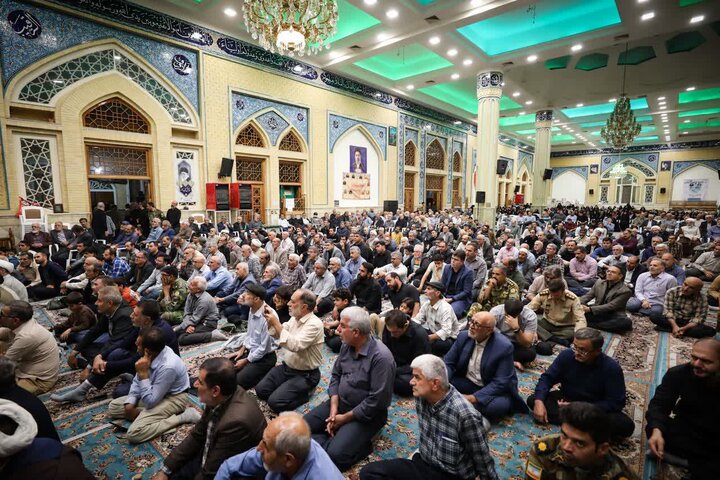 تصاویر / اربعین خلبان شهید جنگ تحمیلی در قزوین