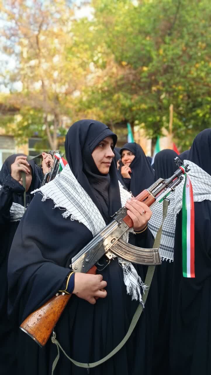حضور پرشور طلاب خواهر استان چهارمحال و بختیاری در رزمایش «جان‌فدایان بام ایران»