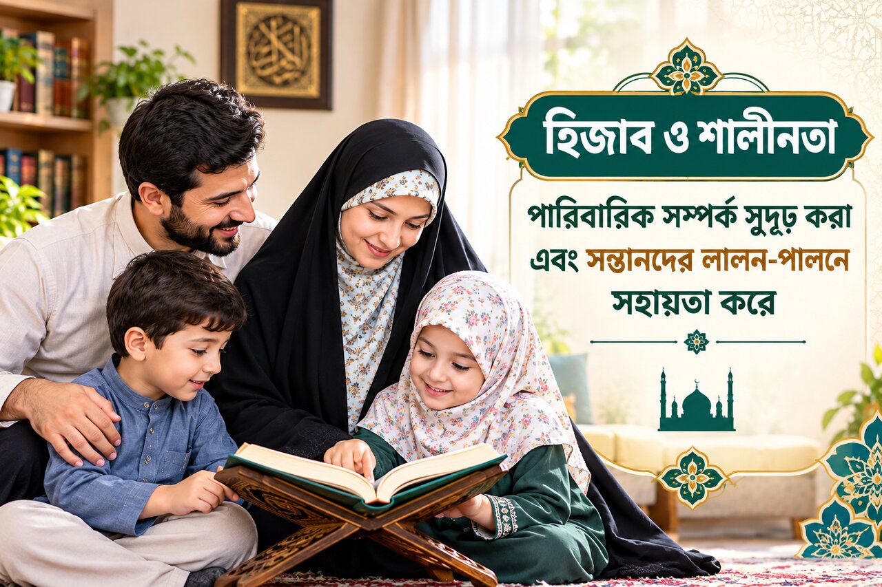 হিজাব ও শালীনতা পারিবারিক সম্পর্ক সুদৃঢ় করা এবং সন্তানদের লালন-পালনে সহায়তা করে
