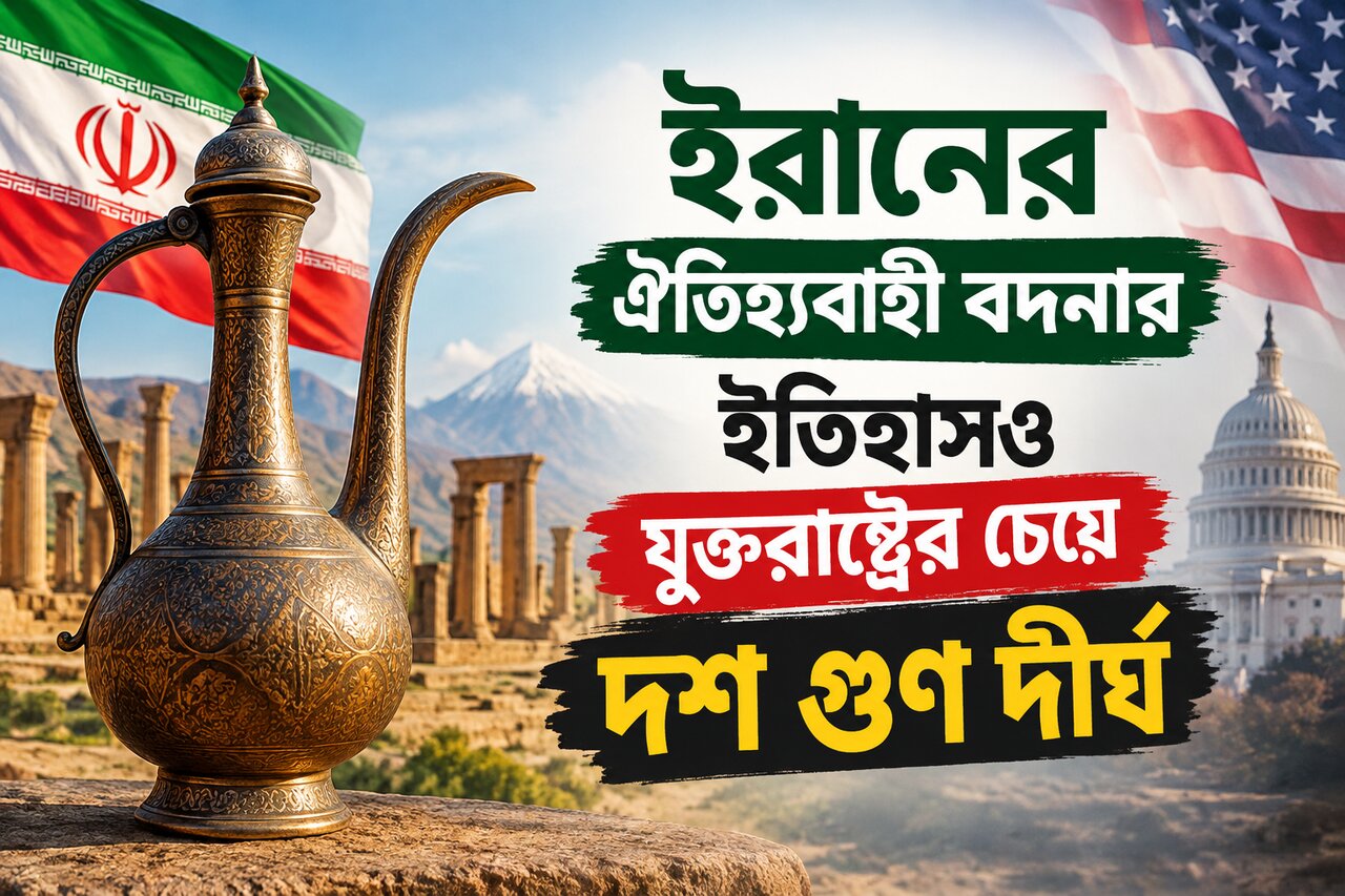 ইরানের ঐতিহ্যবাহী বদনার ইতিহাসও যুক্তরাষ্ট্রের চেয়ে দশ গুণ দীর্ঘ: ইরানি দূতাবাসের কটাক্ষ