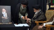 مراسم كسر ختم المرجع الديني الكبير آية الله العظمى الشبيري الزنجاني في قم (صور)