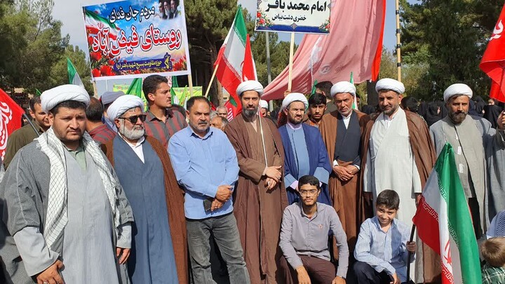 حضور منسجم حوزویان خضری دشت‌بیاض در رزمایش جان‌فدایان قاین