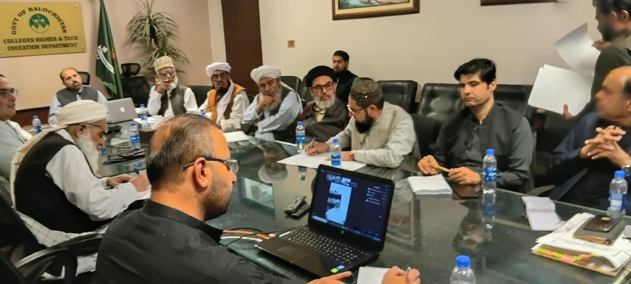 بلوچستان میں قرآن اکیڈمی کے قیام اور تعلیمی و انتظامی ڈھانچے پر علماء و دانشوروں کا مشاورتی اجلاس