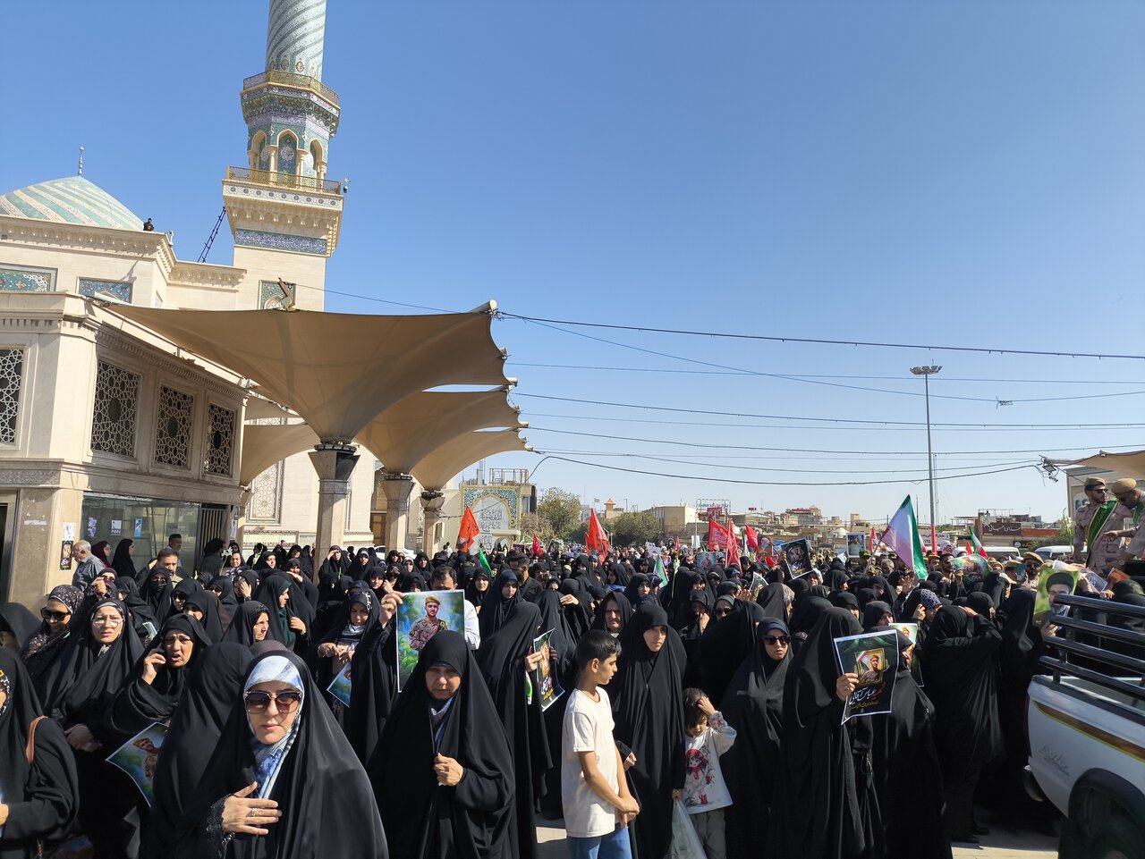 مراسم تشییع شهید عباس آقایی در قم برگزار شد + تصاویر
