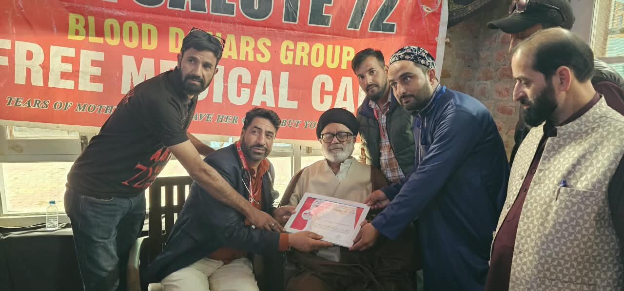 انجمنِ شرعی شیعیان اور سلیوٹ 72 کے اشتراک سے امام باڑہ میرگنڈ بڈگام میں مفت طبی کیمپ کا انعقاد
