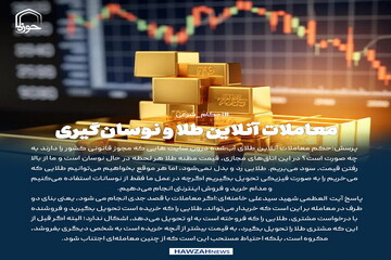 عکس نوشت|  معاملات آنلاین طلا و نوسان‌گیری