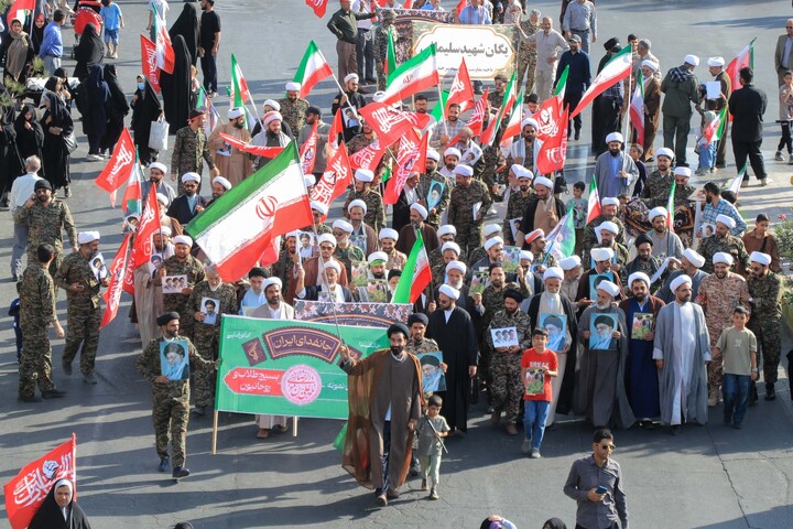 تصاویر| حضور اساتید و طلاب حوزه علمیه بیرجند در رزمایش جانفدا