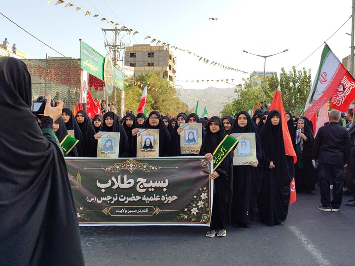 تصاویر| طلاب مدرسه علمیه نرجس(س) در رزمایش جانفدای شهرستان بیرجند