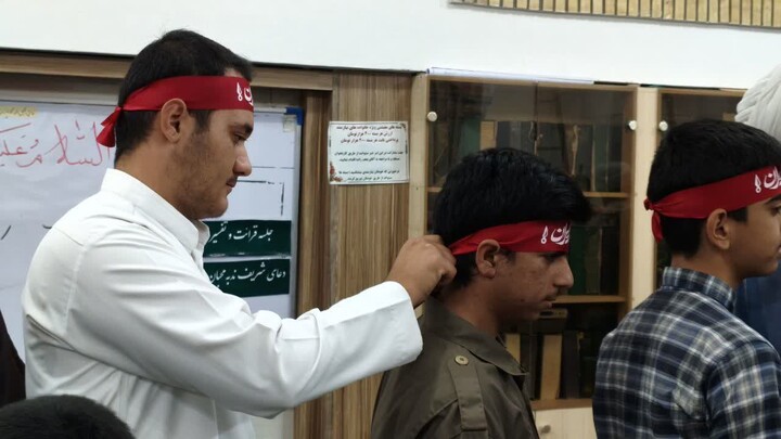 تصاویر| حضور طلاب و روحانیون شهرستان طبس در رزمایش جانفدا