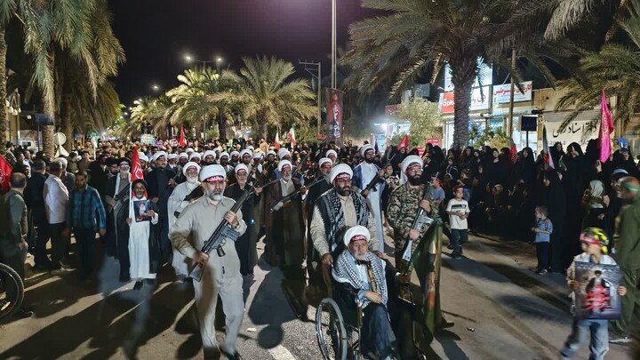 تصاویر| حضور طلاب و روحانیون شهرستان طبس در رزمایش جانفدا
