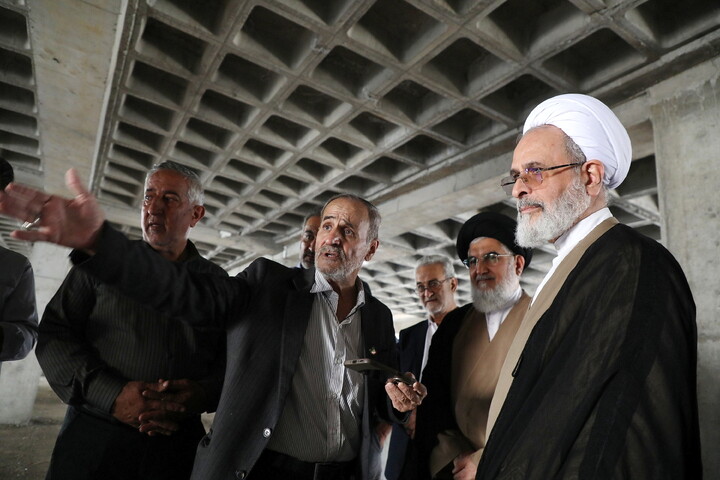 تصاویر/ بازدید آیت‌الله اعرافی از پروژه ساخت مسجد جدید چهارمردان قم