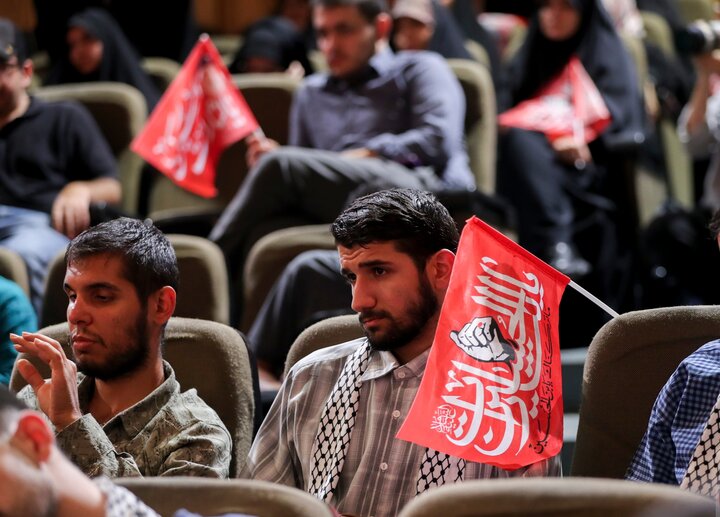 تصاویر/ بزرگداشت رهبر شهید و سالگرد طوفان الاقصی در دانشگاه تهران
