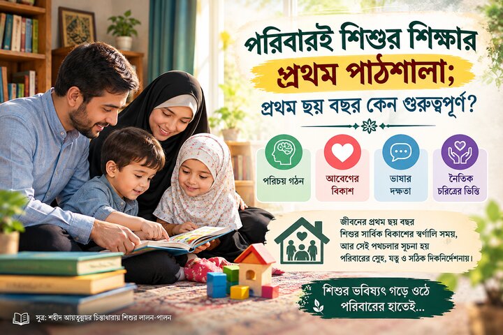 পরিবারই শিশুর শিক্ষার প্রথম পাঠশালা; প্রথম ছয় বছর কেন গুরুত্বপূর্ণ?