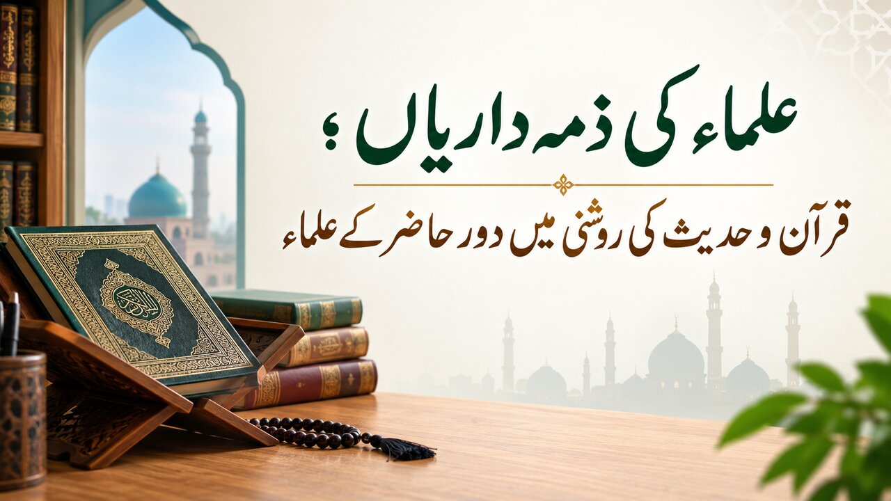علماء کی ذمہ داریاں؛ قرآن و حدیث کی روشنی میں دور حاضر کے علماء
