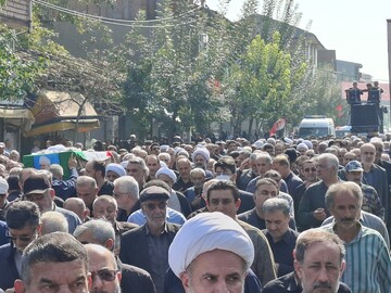 تصاویر/ تشییع پیکر آیت الله قربانی در آستانه اشرفیه
