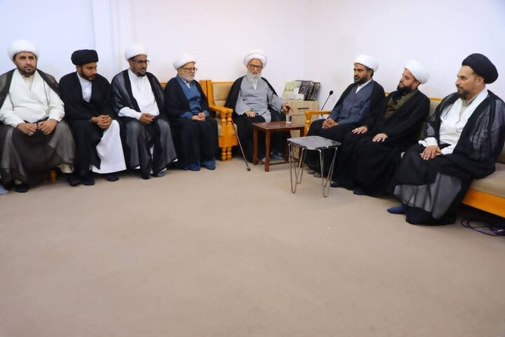 دفتر قائد ملت جعفریہ پاکستان نجف اشرف عراق کے وفد کی آیت الله شیخ بشیر نجفی سے ملاقات