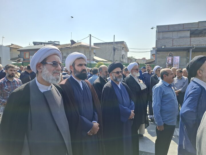 تصاویر/ تشییع پیکر آیت الله قربانی در آستانه اشرفیه