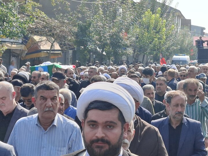 تصاویر/ تشییع پیکر آیت الله قربانی در آستانه اشرفیه