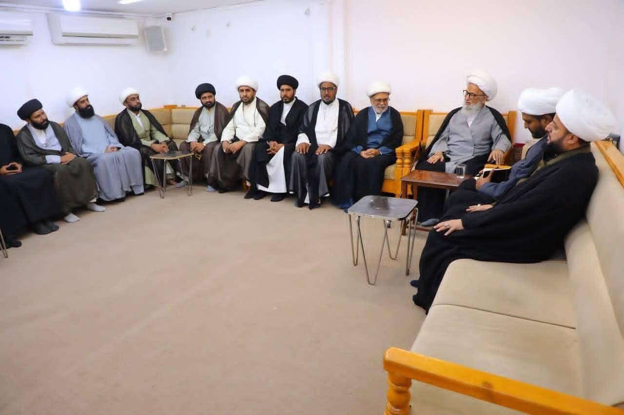دفتر قائد ملت جعفریہ پاکستان نجف اشرف عراق کے وفد کی آیت الله شیخ بشیر نجفی سے ملاقات
