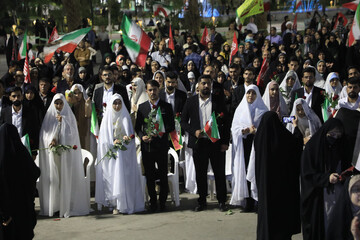 تصاویر / جشن وصال ۱۵ زوج جوان خراسان جنوبی