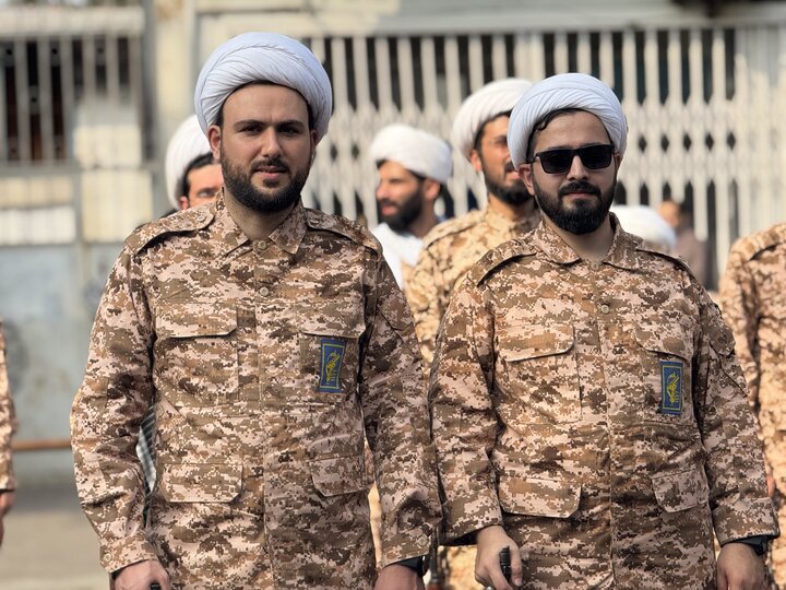 تصاویر/ حضور طلاب و روحانیون حوزه علمیه استان گیلان در رزمایش بزرگ جانفدای رشت