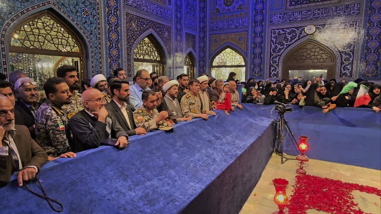 تجدید میثاق کارکنان عقیدتی سیاسی منطقه پدافند هوایی شمال شرق با آرمان‌ های رهبر شهید