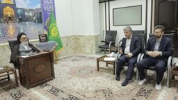 ابلاغ سند هوش مصنوعی آستان مقدس بانوی کرامت توسط آیت الله سعیدی