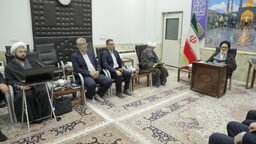 ابلاغ سند هوش مصنوعی آستان مقدس بانوی کرامت توسط آیت الله سعیدی