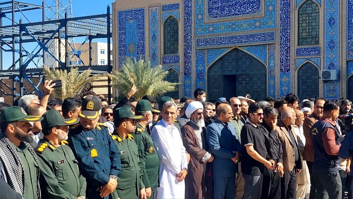 تصاویر/ تشییع پیکر مطهر شهیدان حادثه تروریستی شهرستان مهرستان سیستان و بلوچستان