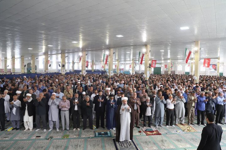 تصاویر/ آیین عبادی سیاسی نماز جمعه شهرستان زاهدان