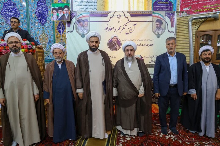 تصاویر | آیین تکریم و معارفه امام جمعه شهرستان ملکان