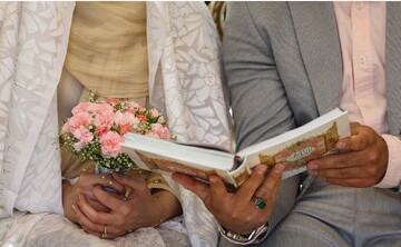 پیوند آسمانی ۱۳۰ زوج جوان در حرم بانوی کرامت