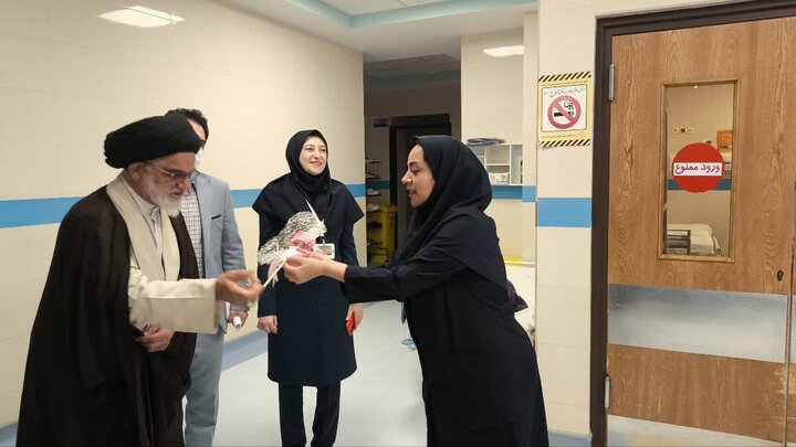 تجلیل امام جمعه شهرستان نطنز از پرستاران