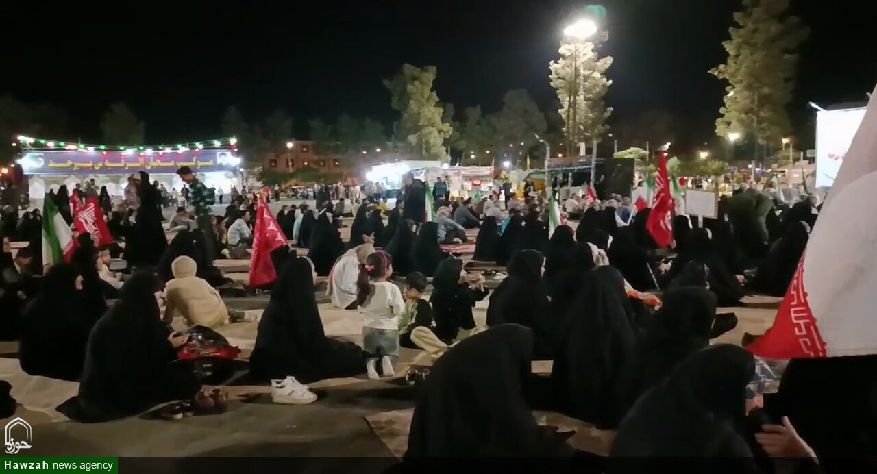 فیلم| برپایی موکب مدرسه علمیه حضرت نرجس (س) بیرجند در شب ۲۳۰