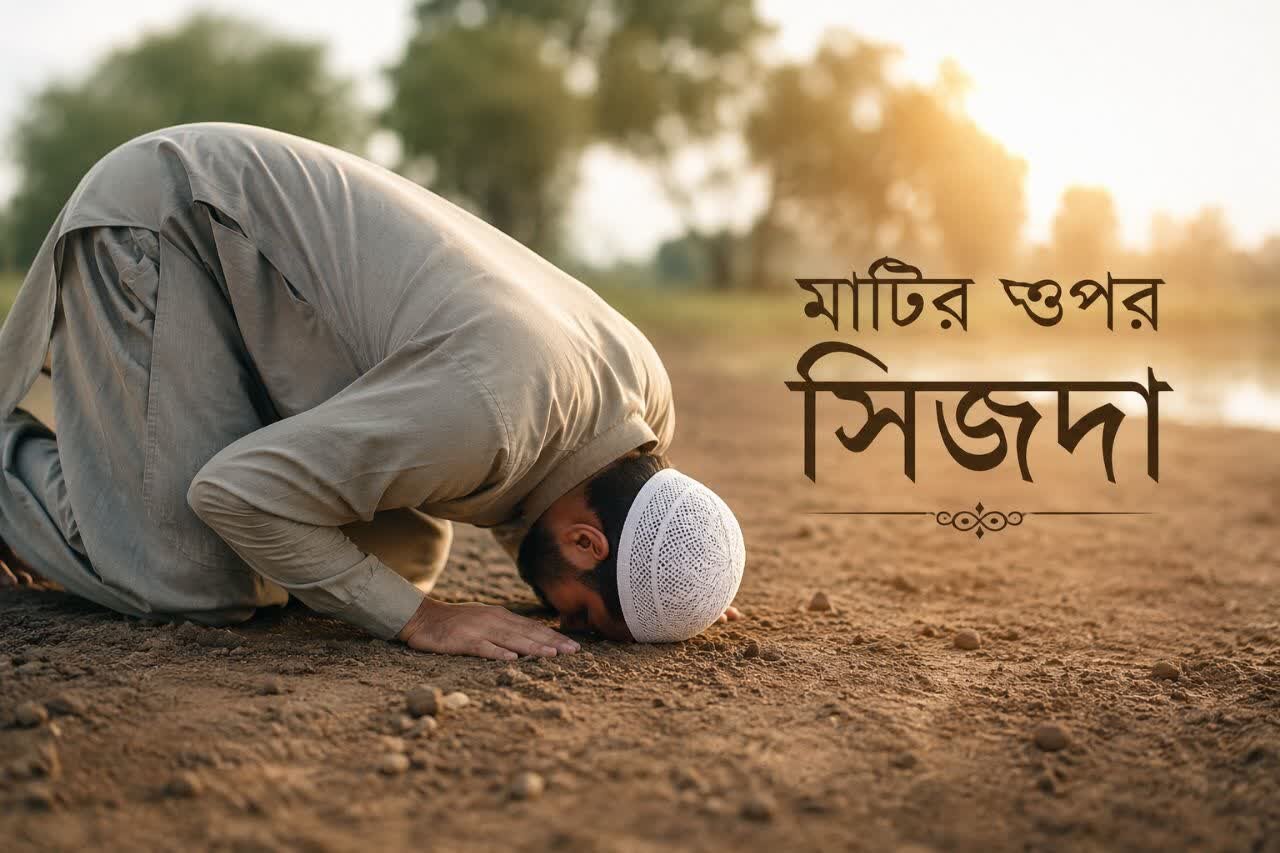 মাটির ওপর সিজদা