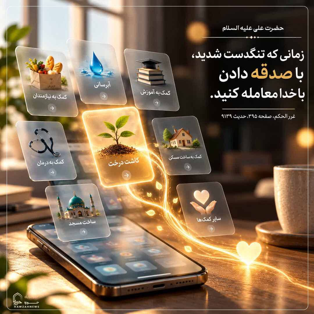 عکس نوشت| صدقه؛ معامله با خداوند