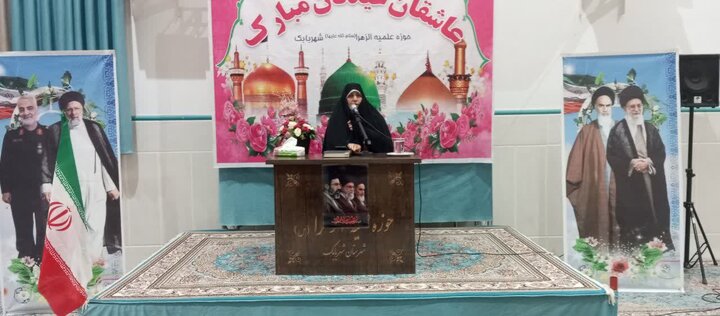تصاویر/ مراسم جشن ولادت حضرت زینب (س) در مدرسه علمیه الزهرا شهربابک