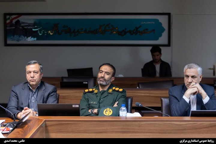 تصاویر/نشست هماهنگی برگزاری رزمایش «جان‌فدا»در اراک