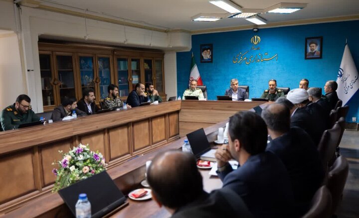 تصاویر/نشست هماهنگی برگزاری رزمایش «جان‌فدا»در اراک