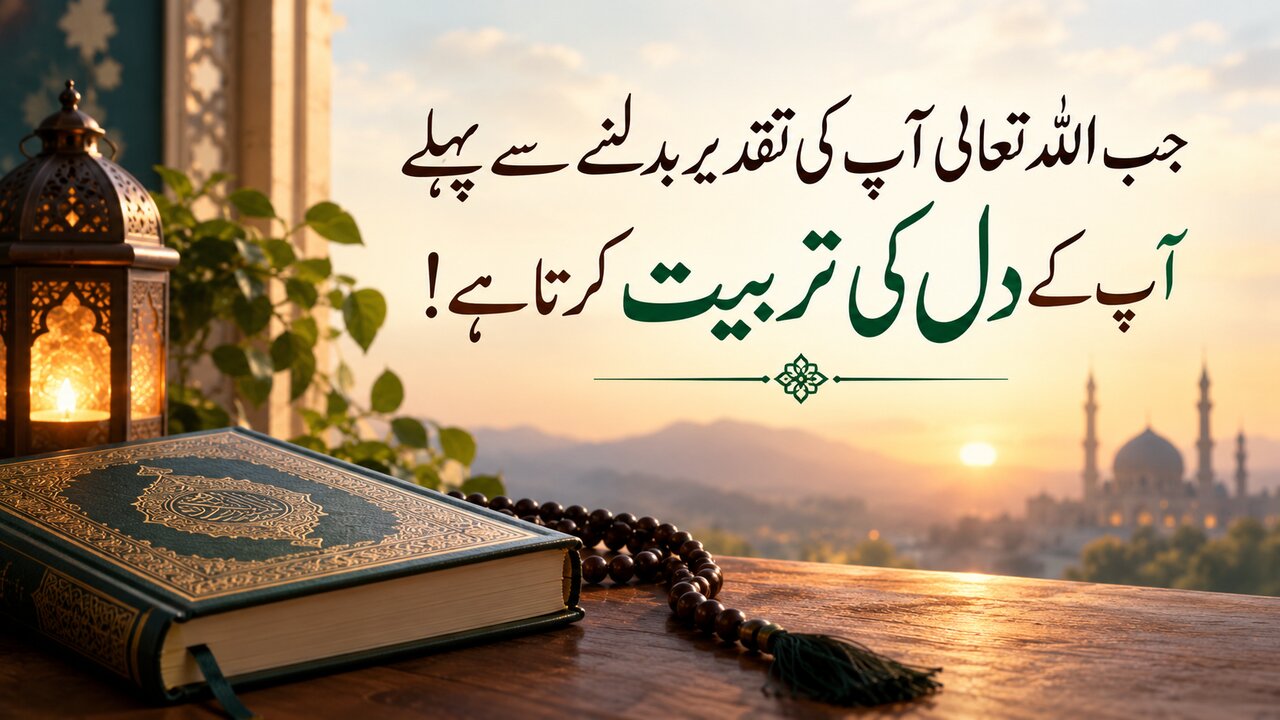 جب الله تعالیٰ آپ کی تقدیر بدلنے سے پہلے آپ کے دل کی تربیت کرتا ہے!