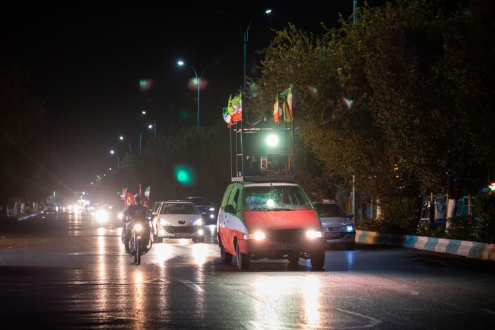 تصاویر/  کاروان خودرویی خون‌خواهان قائدالشهید