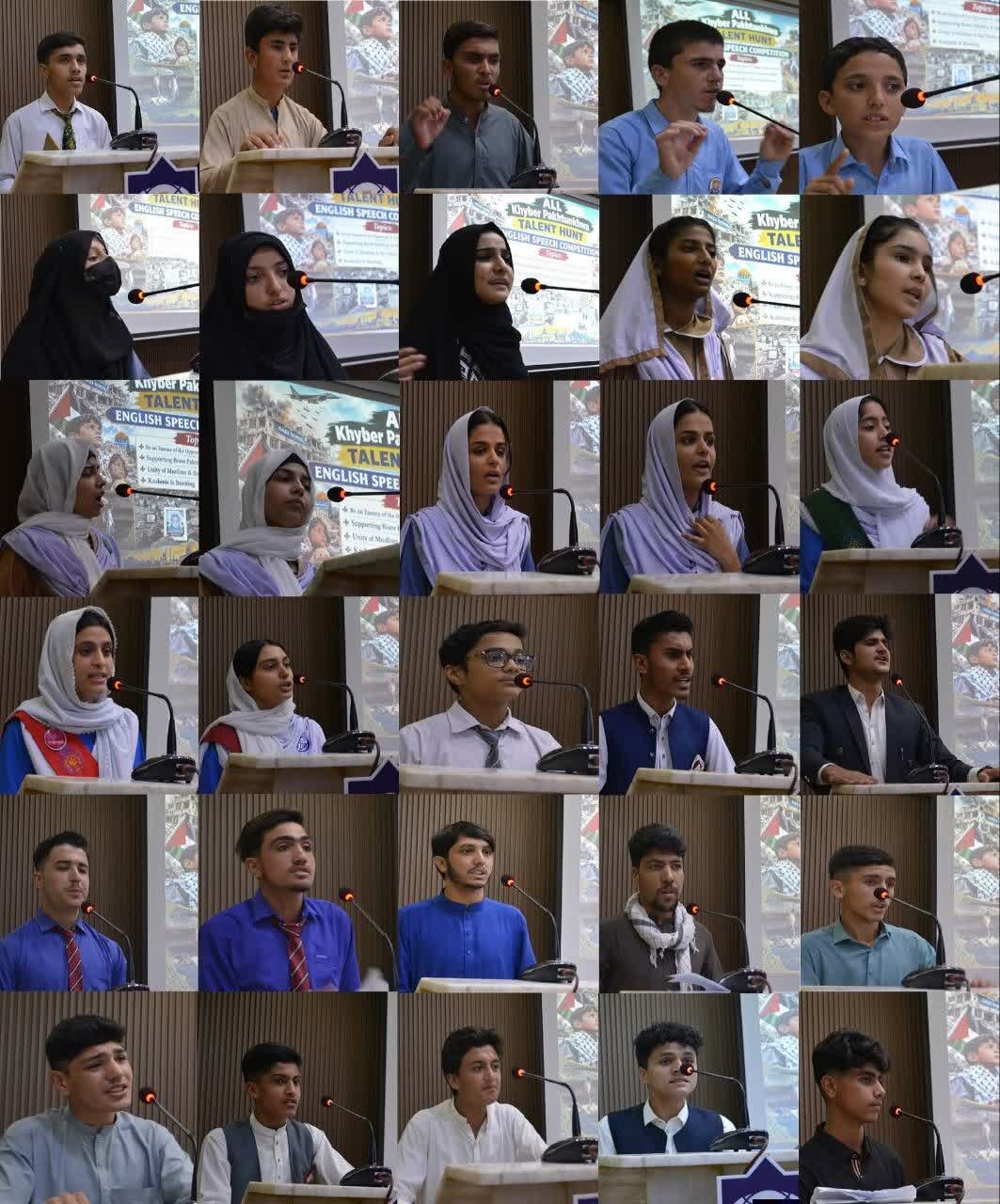 خانۂ فرہنگ ایران پشاور پاکستان میں مظلوموں کی حمایت اور مزاحمت کے موضوع پر صوبائی انٹر سکول تقریری مقابلے کا انعقاد؛ طلبہ وطالبات کی بھرپور شرکت