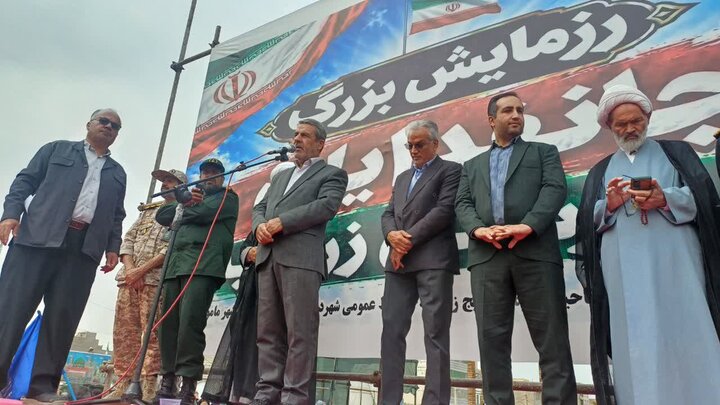 تصاویر/برگزاری باشکوه رزمایش بزرگ جان‌فدایان شهرستان زرندیه