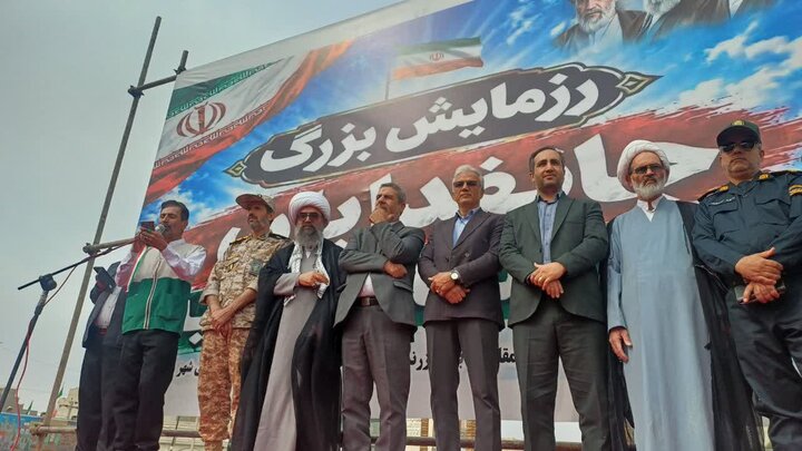 تصاویر/برگزاری باشکوه رزمایش بزرگ جان‌فدایان شهرستان زرندیه